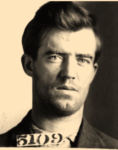 Vintage mugshot of David McCardle, inmate at the Washington State Penitentiary