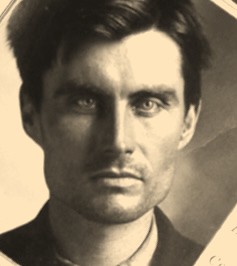 Vintage mugshot of Thomas Blair, inmate at the Washington State Penitentiary